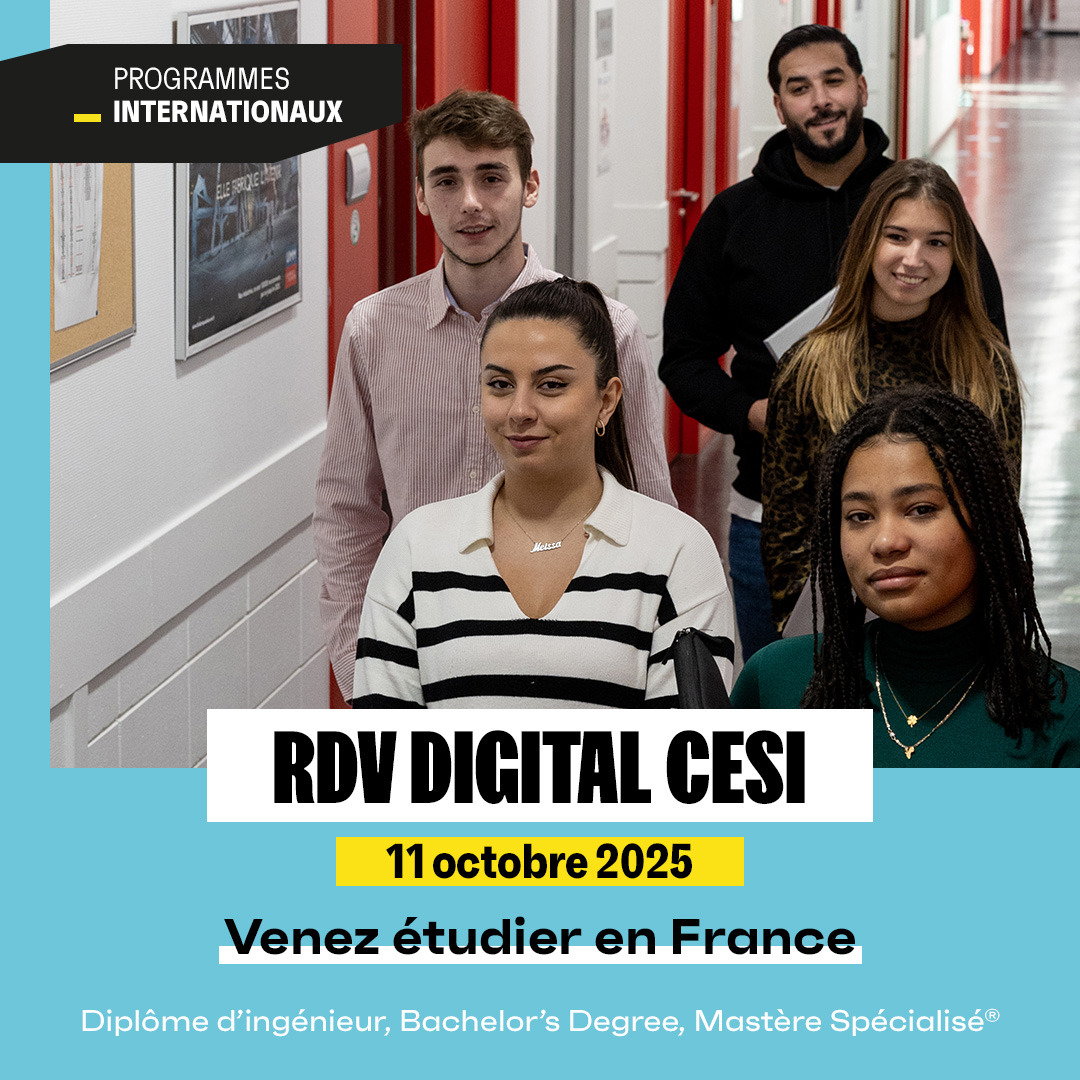 RDV Digital CESI 2025 : étudier en France grâce aux programmes internationaux du CESI