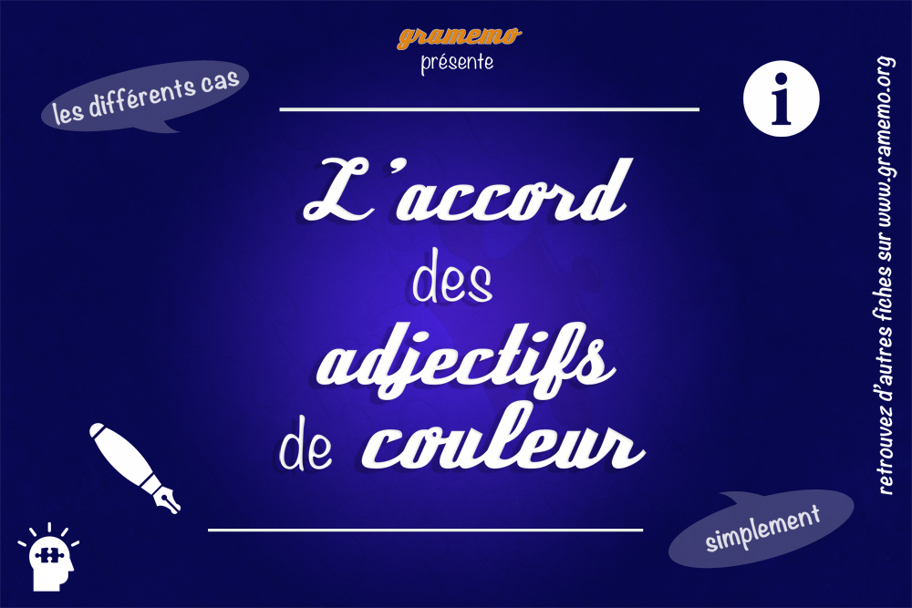 Ces couleurs qui ne s’accordent pas : une règle de grammaire haute en nuances