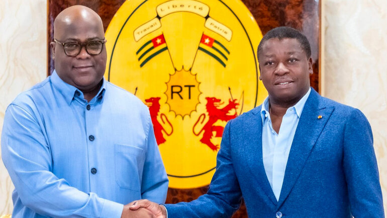  Visite officielle : Antoine Tshisekedi et Faure Gnassingbé renforcent la coopération RDC–Togo  à Lo
