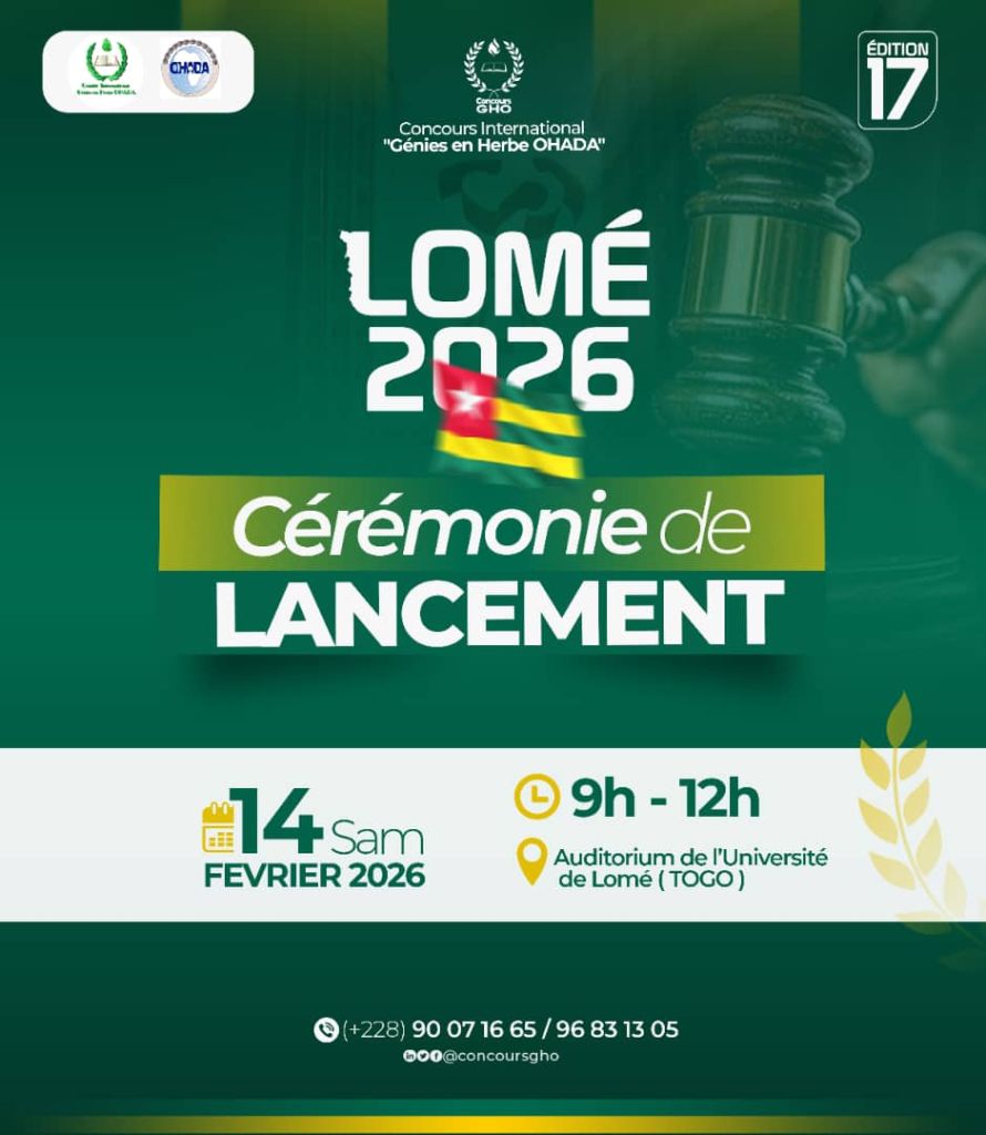 Concours International Génies en Herbe OHADA 2026 : Lomé accueille la 17e édition
